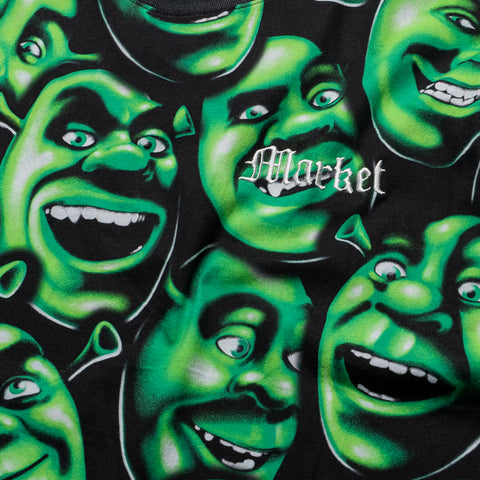Market x Shrek AOP Tee - Black/Green