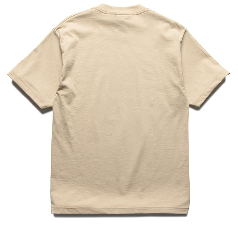 Market Smiley Beware My Collar Tee - Wood Ash
