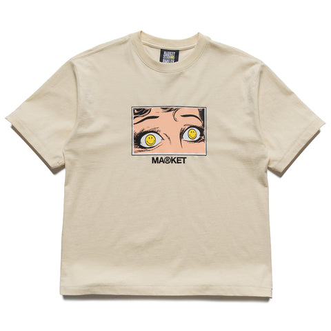 Market Smiley Eye See You Tee - Wood Ash