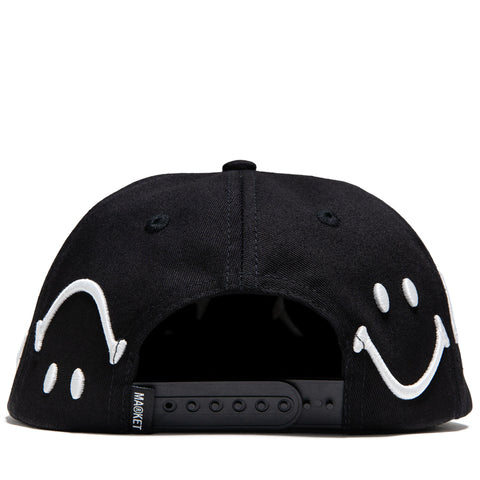 Market Smiley Face Snapback - Jet Black
