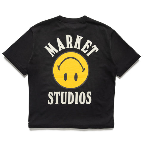 Market Smiley Lockup Tee - Jet Set Black