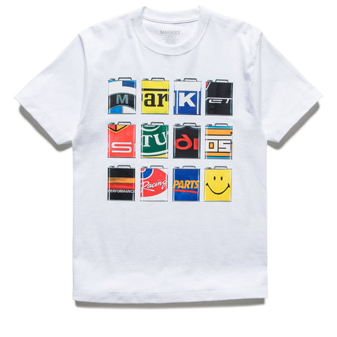 Market Smiley Oil Can Tee - White