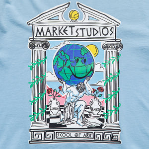 Market Smiley School Of Art Tee - Dusk Blue