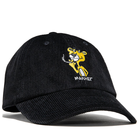 Market Yellow Panther Dad Hat - Jet Black