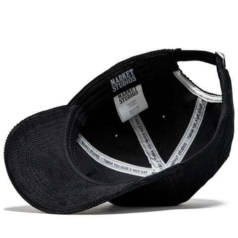 Market Yellow Panther Dad Hat - Jet Black