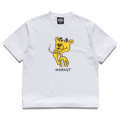 Market Yellow Panther Tee - White