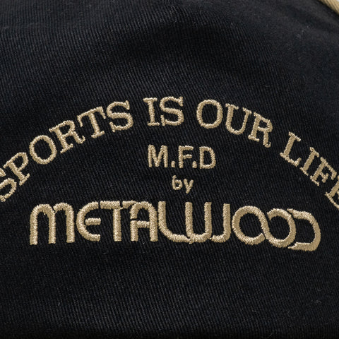 Metalwood Studio Professional Piping Snapback - Black/Gold
