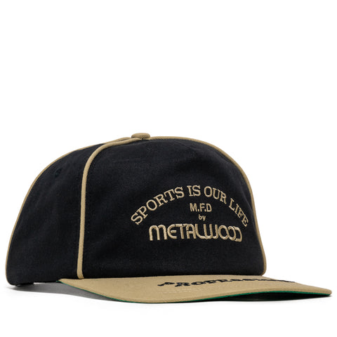 Metalwood Studio Professional Piping Snapback - Black/Gold