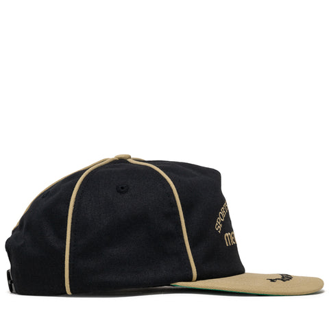 Metalwood Studio Professional Piping Snapback - Black/Gold
