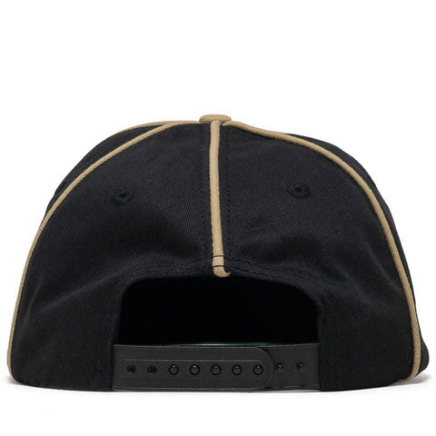 Metalwood Studio Professional Piping Snapback - Black/Gold