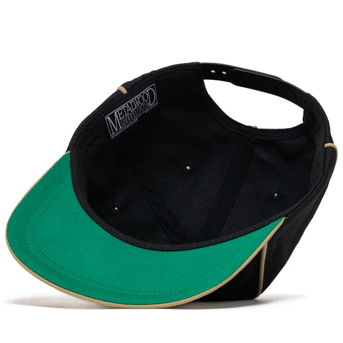 Metalwood Studio Professional Piping Snapback - Black/Gold