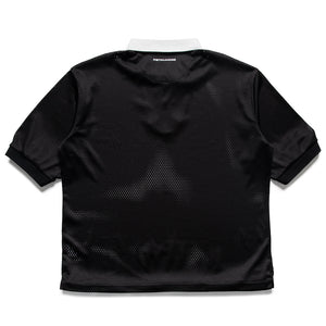 Metalwood Studio Quarter Zip Jersey Polo - Black