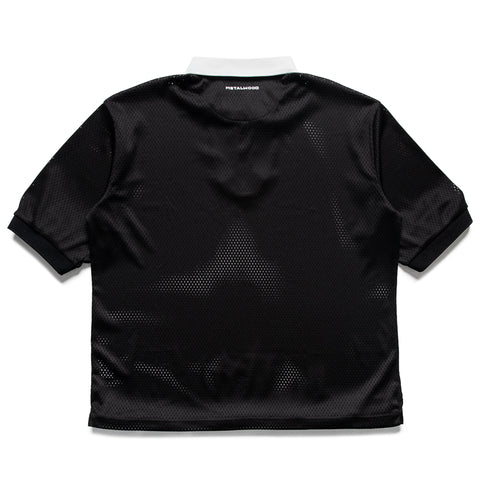 Metalwood Studio Quarter Zip Jersey Polo - Black