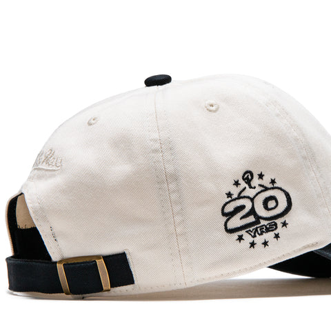 Politics x Mitchell & Ness 1904 Twill Strapback - Cream/Black