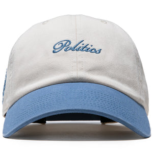 Politics x Mitchell & Ness 1904 Twill Strapback - Cream/Blue