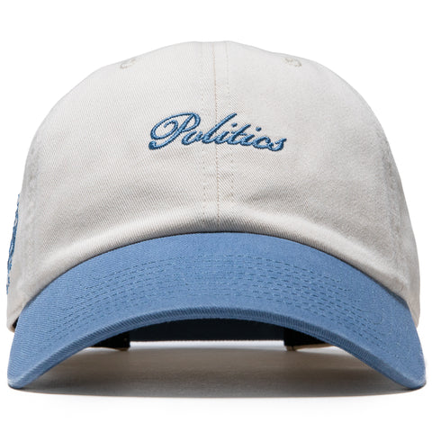 Politics x Mitchell & Ness 1904 Twill Strapback - Cream/Blue