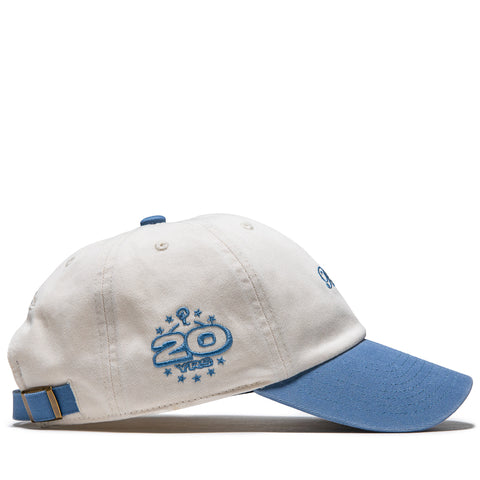 Politics x Mitchell & Ness 1904 Twill Strapback - Cream/Blue