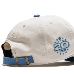 Politics x Mitchell & Ness 1904 Twill Strapback - Cream/Blue
