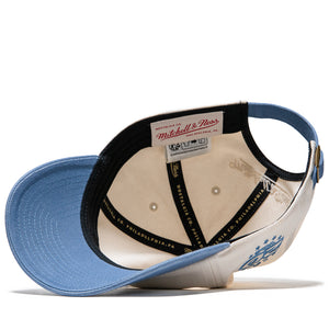 Politics x Mitchell & Ness 1904 Twill Strapback - Cream/Blue