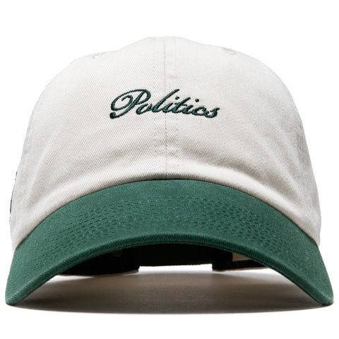 Politics x Mitchell & Ness 1904 Twill Strapback - Cream/Forest