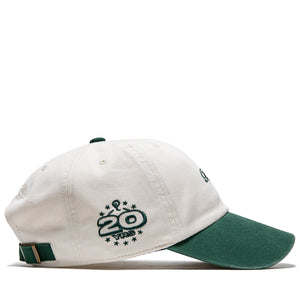 Politics x Mitchell & Ness 1904 Twill Strapback - Cream/Forest