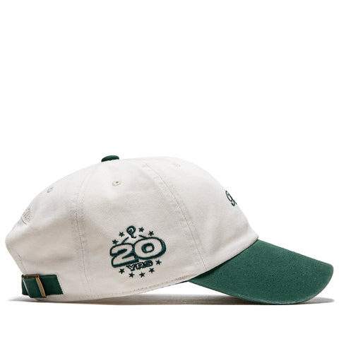 Politics x Mitchell & Ness 1904 Twill Strapback - Cream/Forest