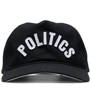 Politics x Mitchell & Ness Pro Pinch Arch Canvas Snapback - Black