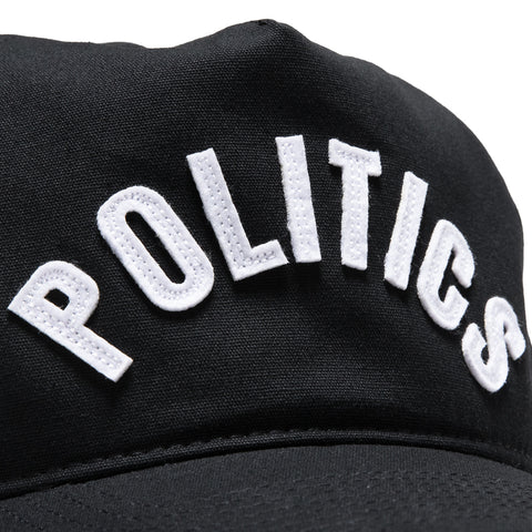 Politics x Mitchell & Ness Pro Pinch Arch Canvas Snapback - Black