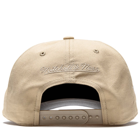 Politics x Mitchell & Ness Pro Pinch Canvas Snapback - Khaki