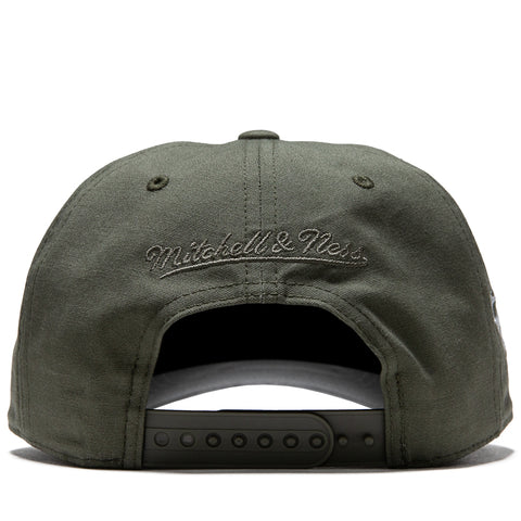 Politics x Mitchell & Ness Pro Pinch Canvas Snapback - Olive