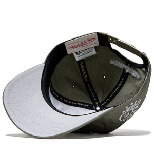 Politics x Mitchell & Ness Pro Pinch Canvas Snapback - Olive
