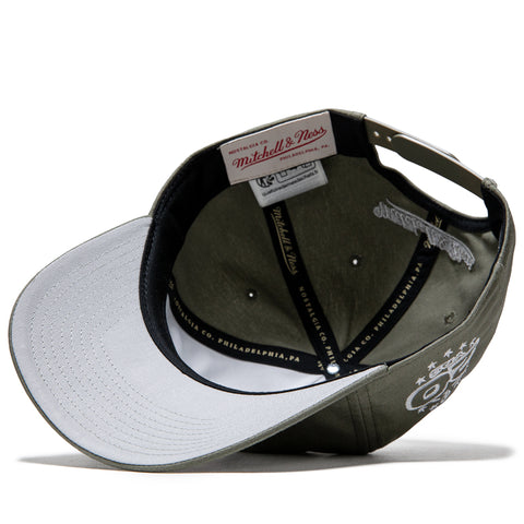 Politics x Mitchell & Ness Pro Pinch Canvas Snapback - Olive