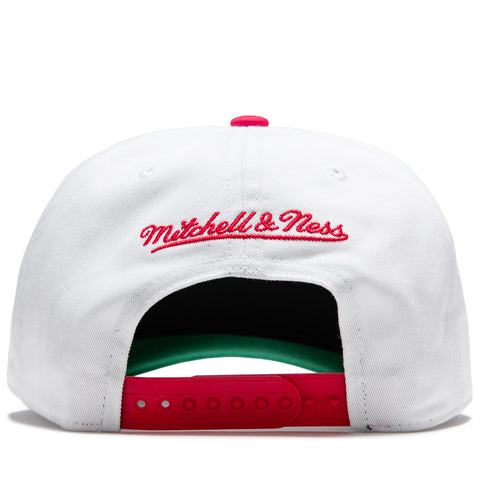 Politics x Mitchell & Ness Pro Pinch Stars Snapback - White/Red