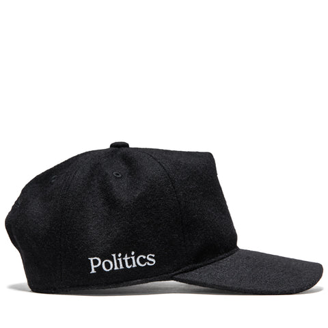 Politics x Mitchell & Ness Pro Pinch Wool Snapback - Black