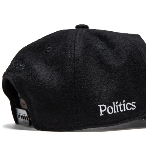 Politics x Mitchell & Ness Pro Pinch Wool Snapback - Black