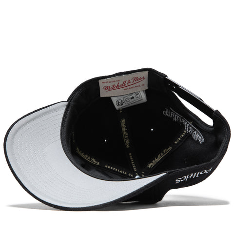 Politics x Mitchell & Ness Pro Pinch Wool Snapback - Black