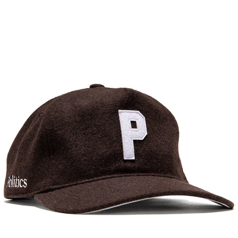 Politics x Mitchell & Ness Pro Pinch Wool Snapback - Brown