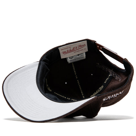 Politics x Mitchell & Ness Pro Pinch Wool Snapback - Brown