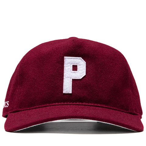 Politics x Mitchell & Ness Pro Pinch Wool Snapback - Maroon