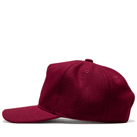 Politics x Mitchell & Ness Pro Pinch Wool Snapback - Maroon