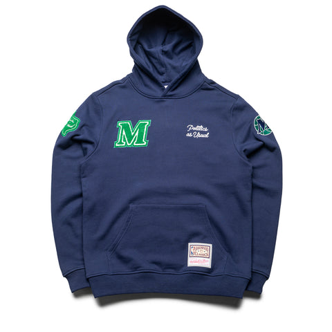 Politics x Dallas Mavericks x Mitchell & Ness Hoodie - Navy
