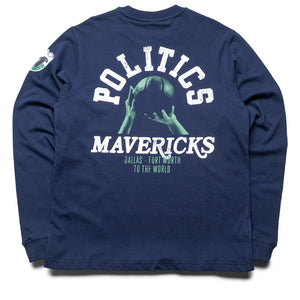 Politics x Dallas Mavericks x Mitchell & Ness L/S Tee - Navy