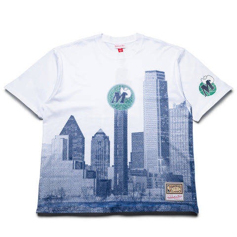 Politics x Dallas Mavericks x Mitchell & Ness Skyline Tee - White