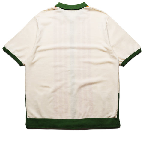 Malbon Golf Gabbiano Knit Button Up - Ivory