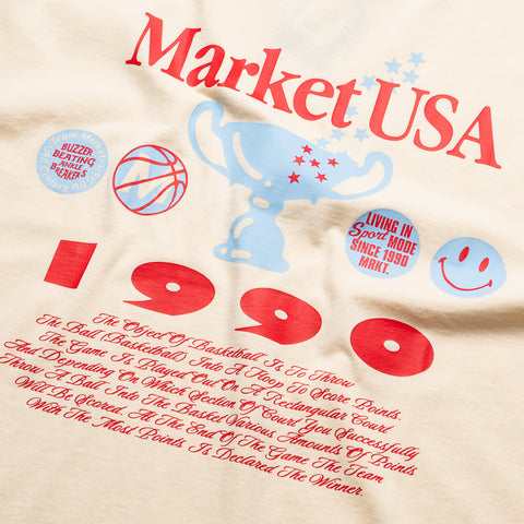 Market Smiley 1990 Tee - Butter Cream