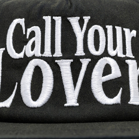Market Call Your Lover 5 Panel Snapback - Washed Black