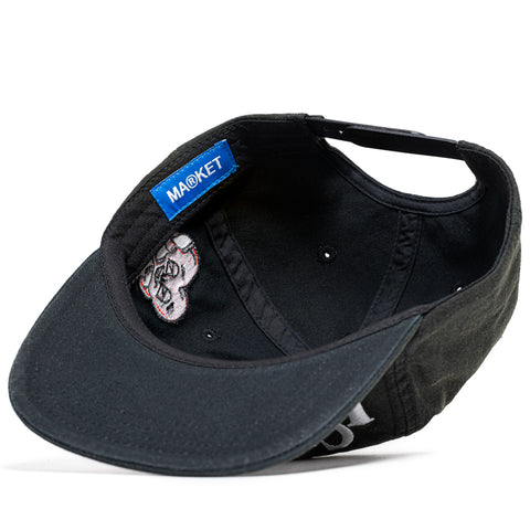 Market Call Your Lover 5 Panel Snapback - Washed Black