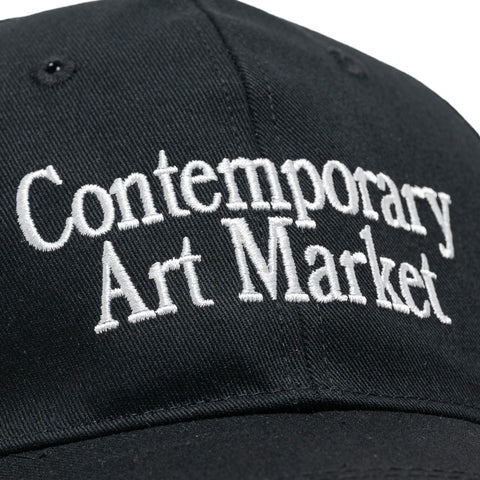 Market Contemporary Art 6 Panel Hat - Black