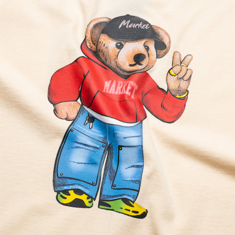 Market Fit Check Bear Tee - Butter Cream
