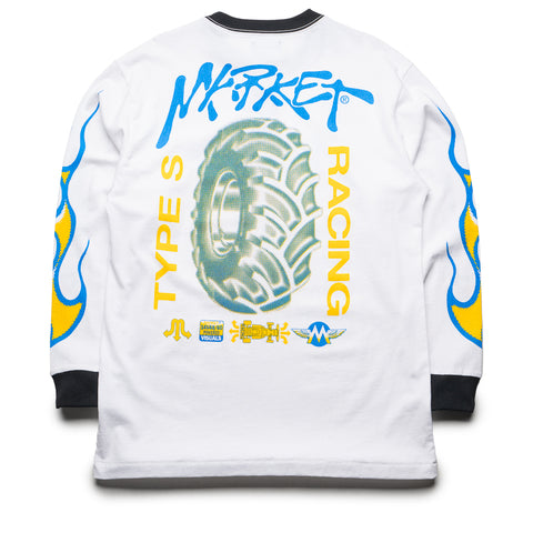 Market Loud Pipes L/S Tee - White